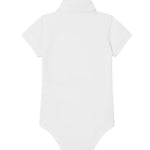 Lacoste Kids Body Bianco con Logo per Neonati