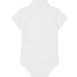 Lacoste Kids Body Bianco con Logo per Neonati