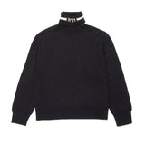 N°21 Kids Maglione Nero/Bianco con Logo per Bambine