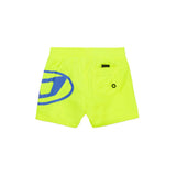 Diesel Kids Costume Boxer Giallo Fluo con Oval D per Neonati