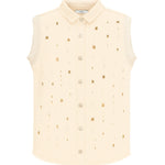I'm Brian Camicia Smanicata Denim Beige per Bambini