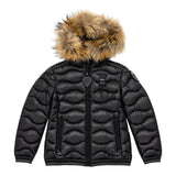 Blauer Kids Piumino con Cappuccio Pelliccia per Bambine