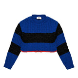 Vicolo Kids Maglioncino Blu Crop per Bambine