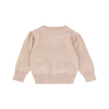 Angel's face Cardigan Beige con Fiocchi per Neonate (retro)