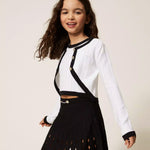 Twinset Kids Gonna Nero Plissettata per Bambine