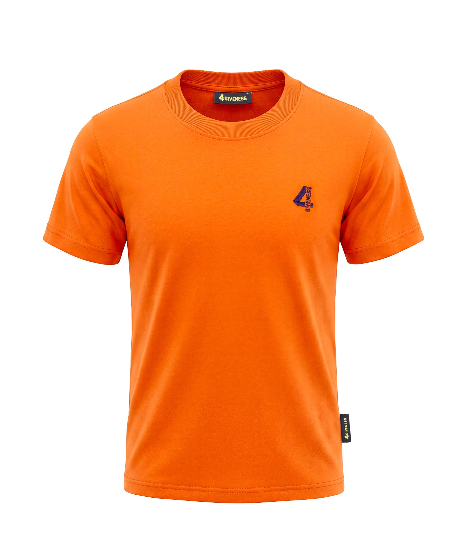 4Giveness Kids T-Shirt Arancione con Logo per Bambini