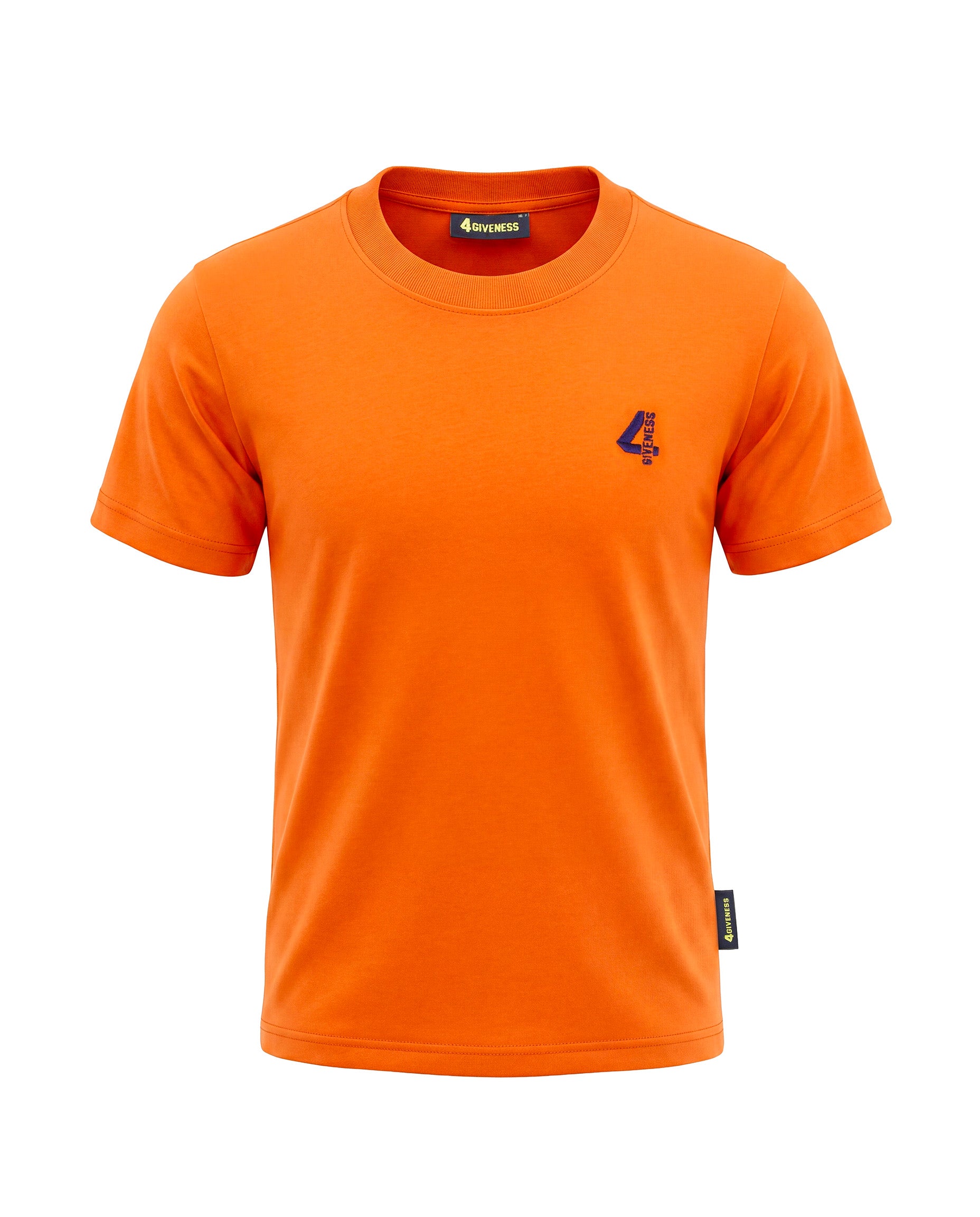 4Giveness Kids T-Shirt Arancione con Logo per Bambini