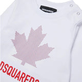 Dsquared2 Kids T-Shirt Bianco con Stampa Unisex