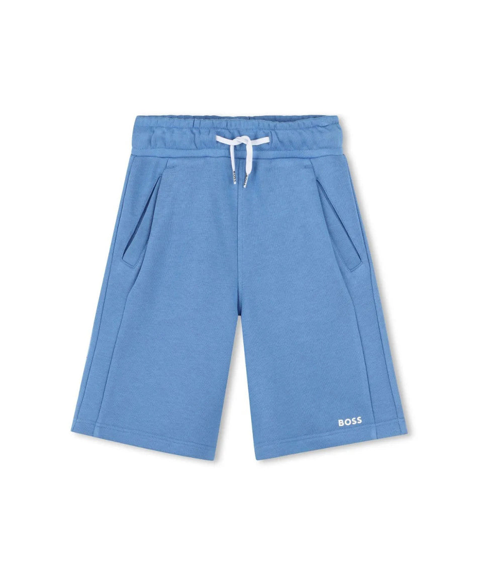 Boss Kids Bermuda Celeste con Micro Logo per Bambini