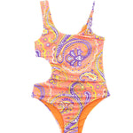 EffeK Costume Monokini Fantasia Arancione per Bambine