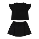 Moschino Kids T-shirt con Stampa con Gonna Nera per Neonate