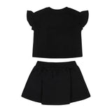 Moschino Kids T-shirt con Stampa con Gonna Nera per Neonate