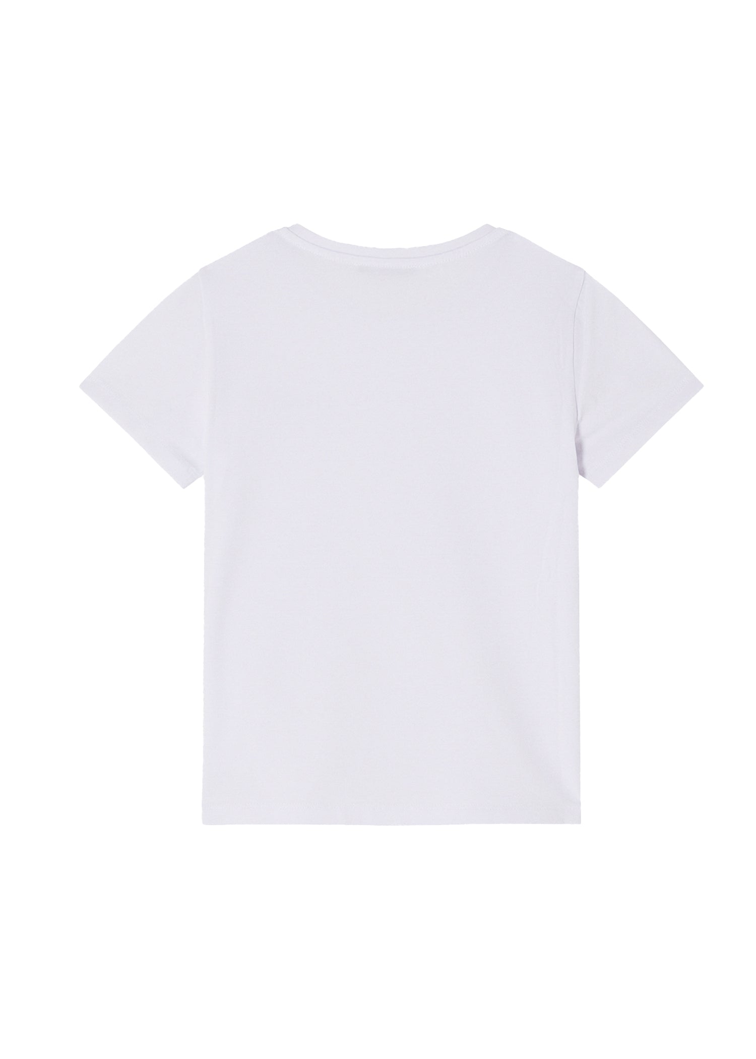 Patrizia Pepe T-shirt Bianca con Stampa per Bambine (retro)