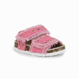 Colors of California Sandalo Denim Fucsia con Strass per Neonate