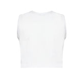 John Richmond Kids Top Bianco con Logo Stampato per Bambine