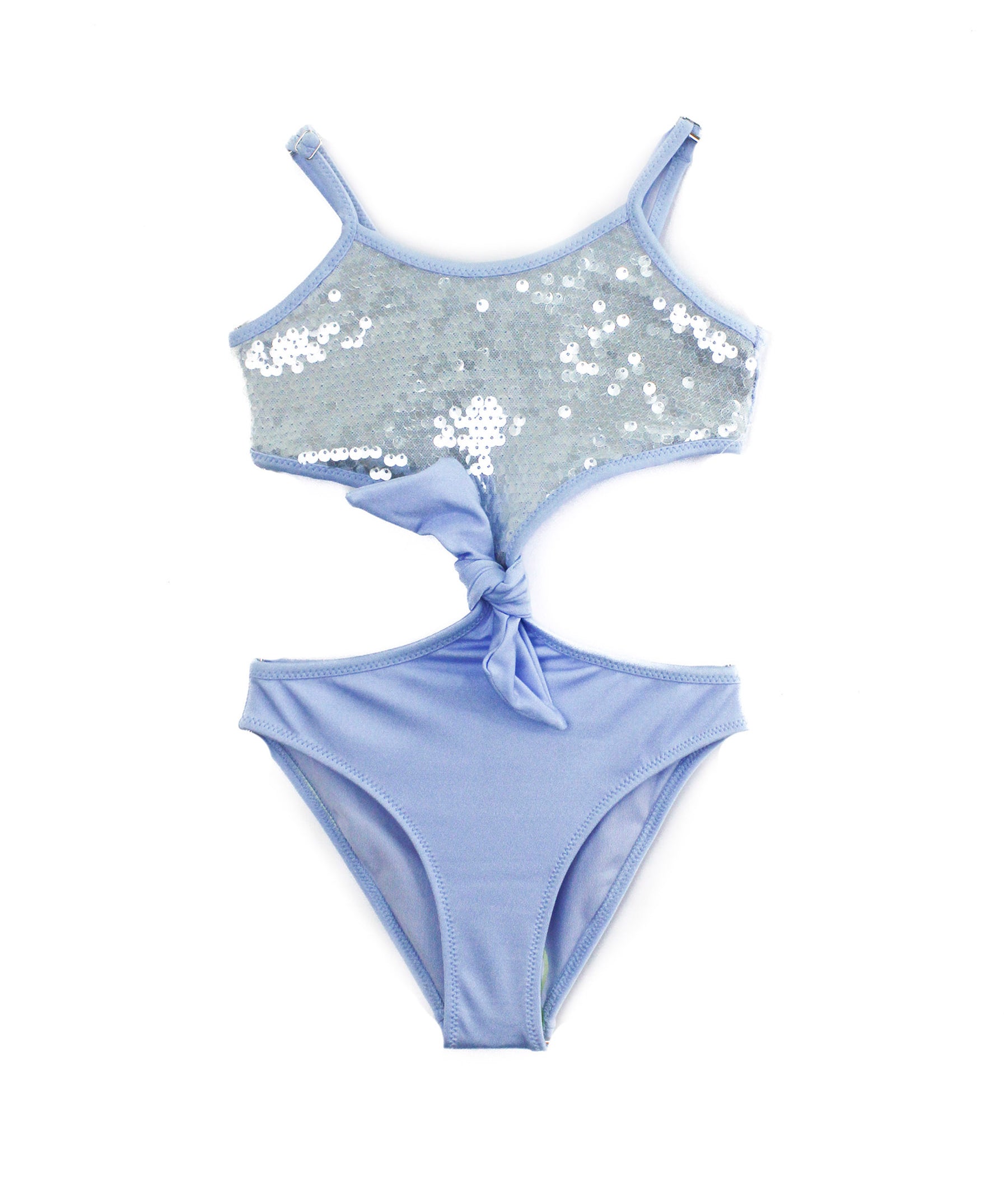 4Giveness Costume Monokini Shine Glam Azzurro per Bambine