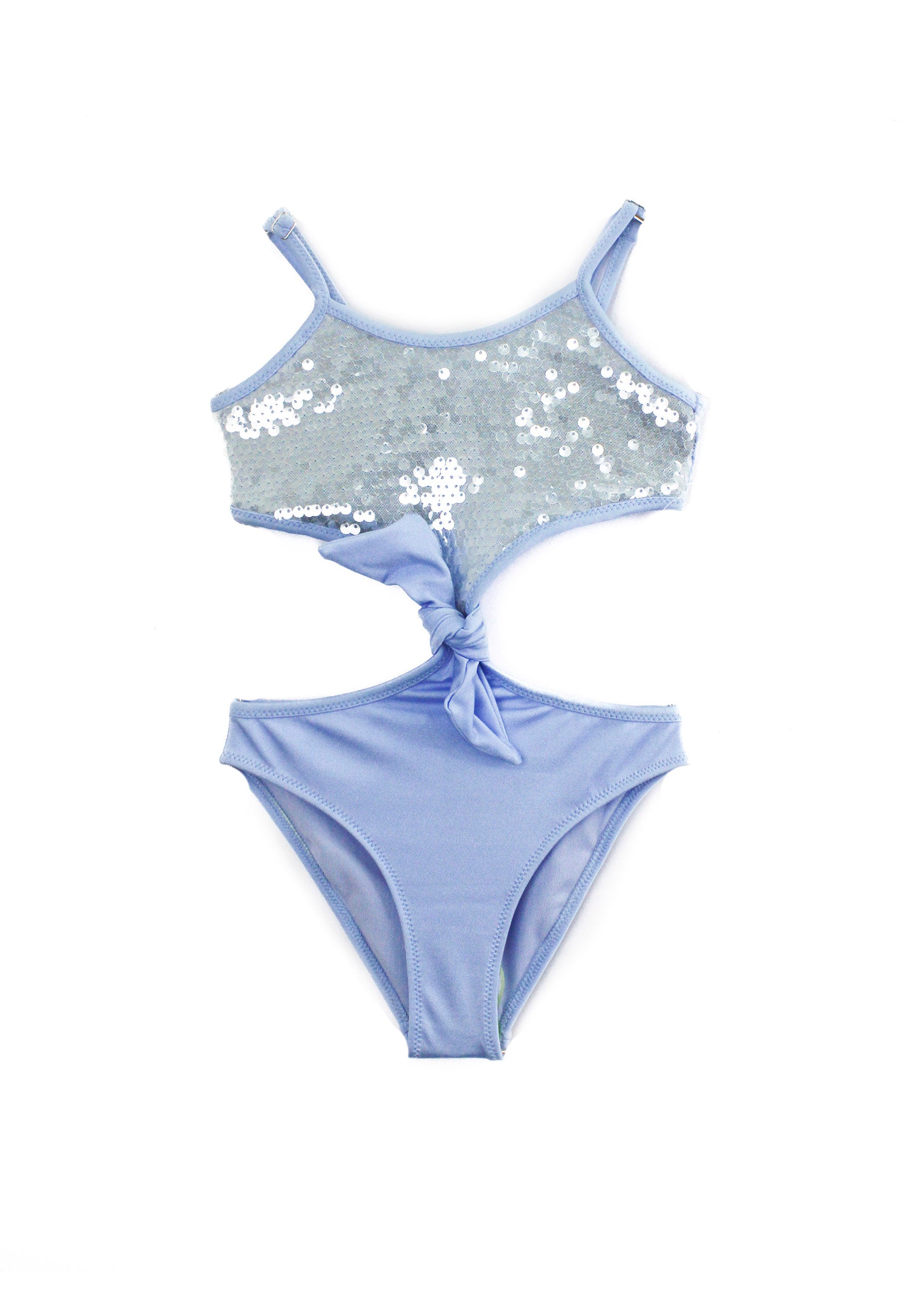 4Giveness Costume Monokini Shine Glam Azzurro per Bambine