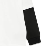 Yes London Kids T-Shirt Maniche Doppie Lunghe Bicolore per Bambini