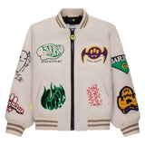 Barrow Kids Giubbino Crema con Patches per Bambini