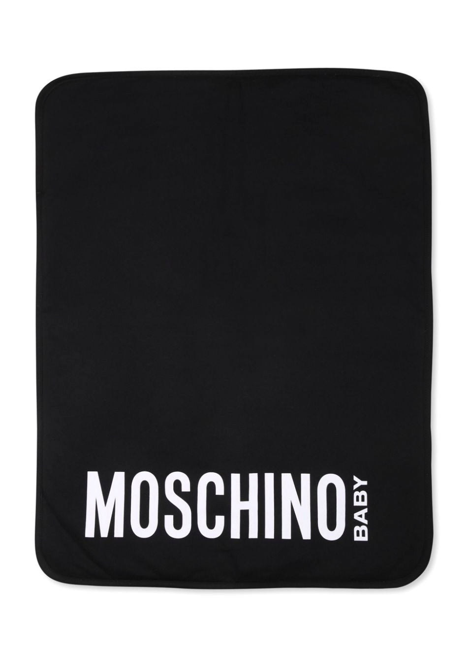 Moschino Kids Borsa Mamma Nera con Fasciatoio con Logo Teddy Bear per Neonati