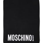 Moschino Kids Borsa Mamma Nera con Fasciatoio con Logo Teddy Bear per Neonati