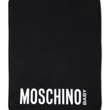 Moschino Kids Borsa Mamma Nera con Fasciatoio con Logo Teddy Bear per Neonati
