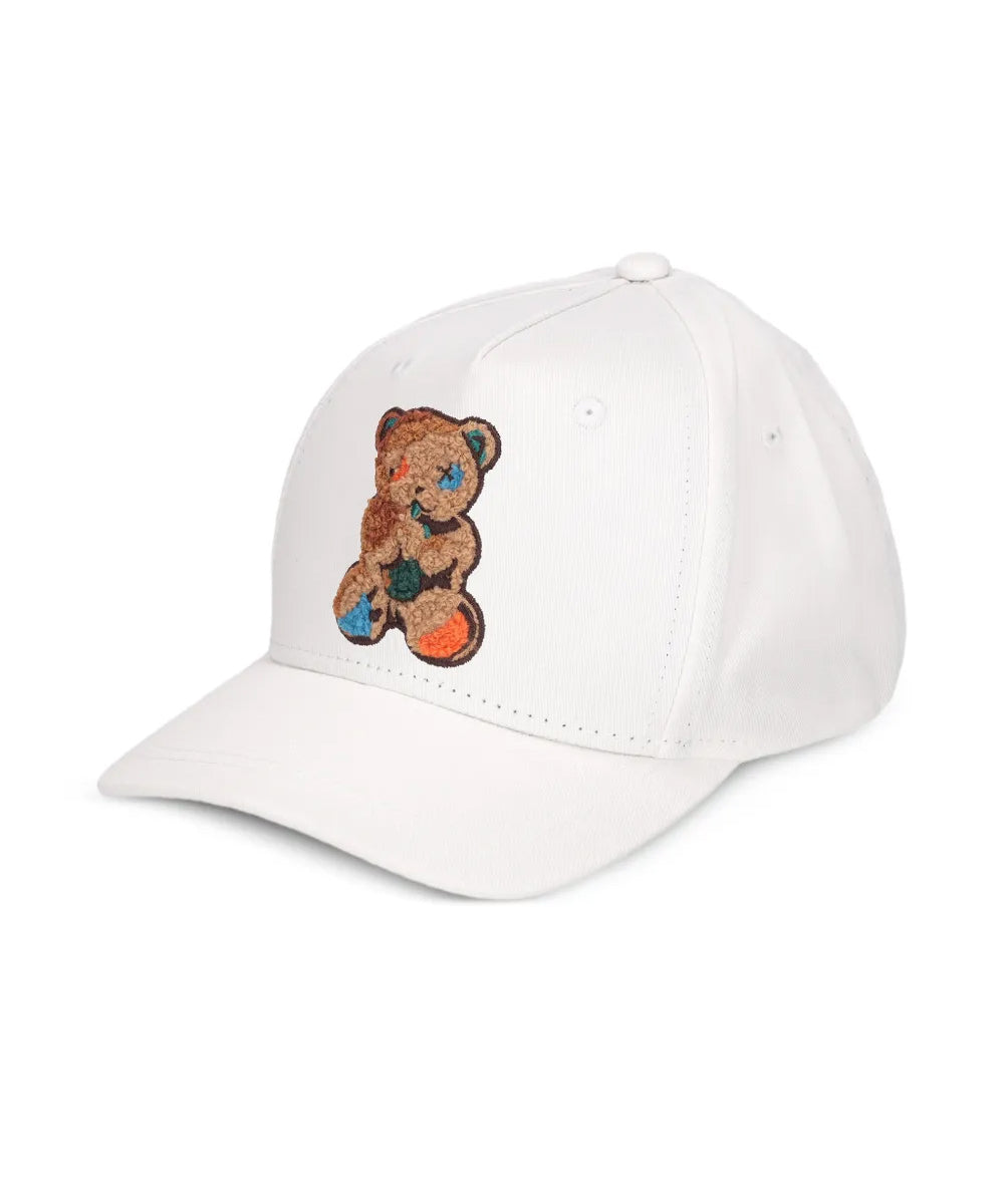 Barrow Kids Cappello Bianco con Ricamo Teddy Unisex
