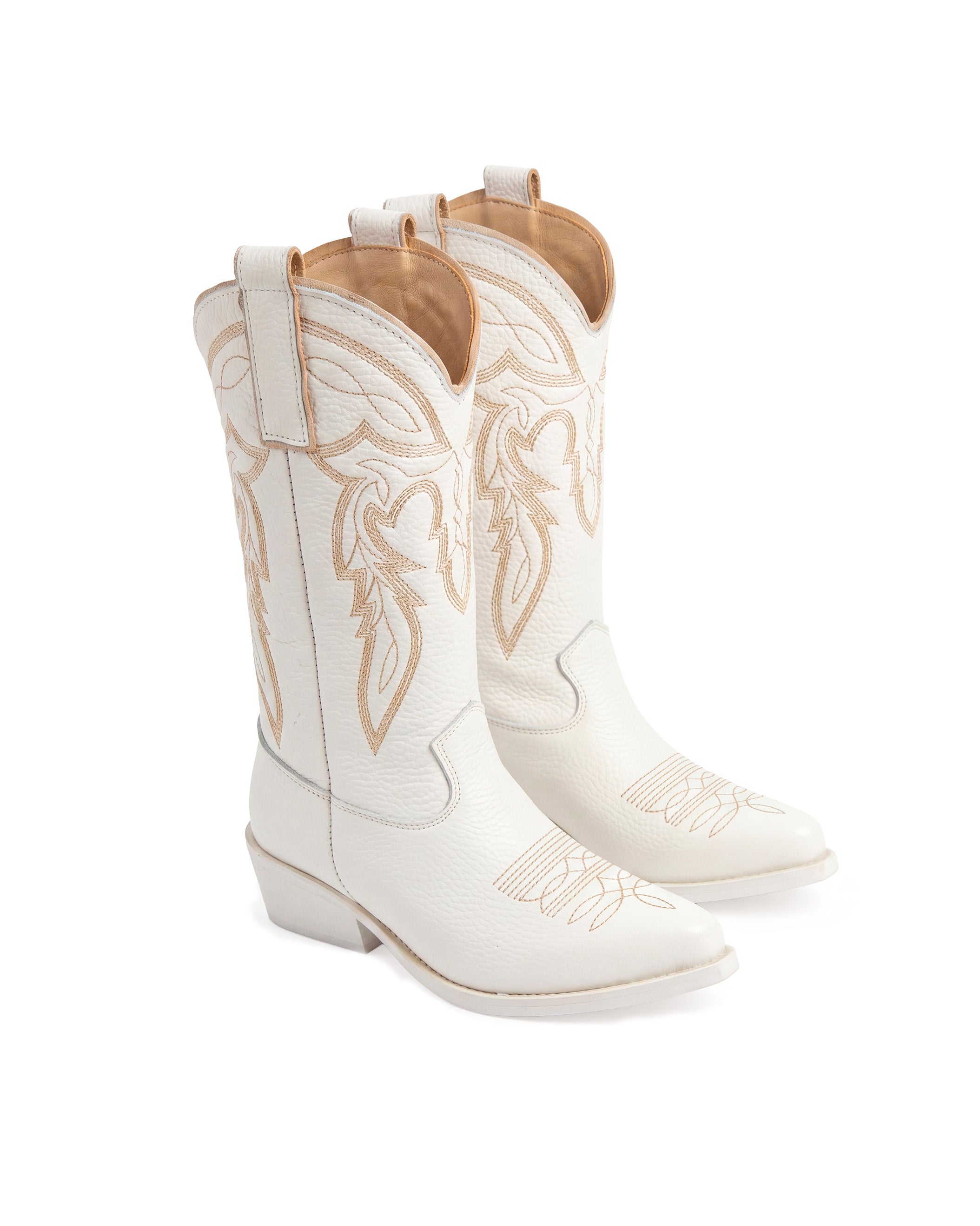 Jammers Stivale Nabuk Bianco in Pelle per Bambine