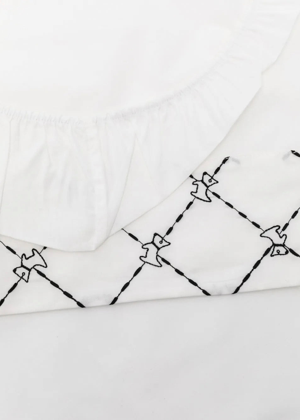 Elisabetta Franchi La Mia Bambina Lenzuolino Avorio/Nero per Neonate