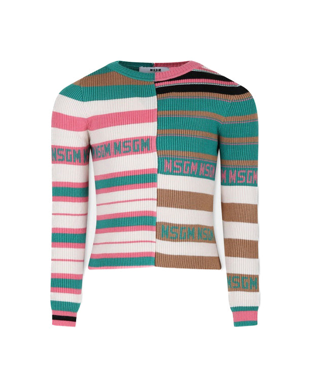 MSGM Kids Maglione Multicolor per Bambine