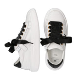 Elisabetta Franchi La Mia Bambina Sneakers Bassa Bianco/Nero con Lacci per Bambine