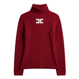 Elisabetta Franchi La Mia Bambina Maglia Dolce Vita Rosso con Logo Milk per Bambine