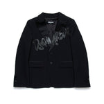 Dsquared2 Kids Giacca Blazer Nera con Logo per Bambini
