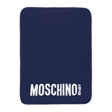 Moschino Kids Borsa Fasciatoio Blu Navy con Teddy e Logo