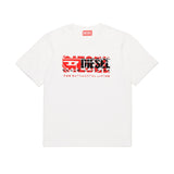 Diesel Kids T-shirt Bianca con Triplo Logo per Bambini