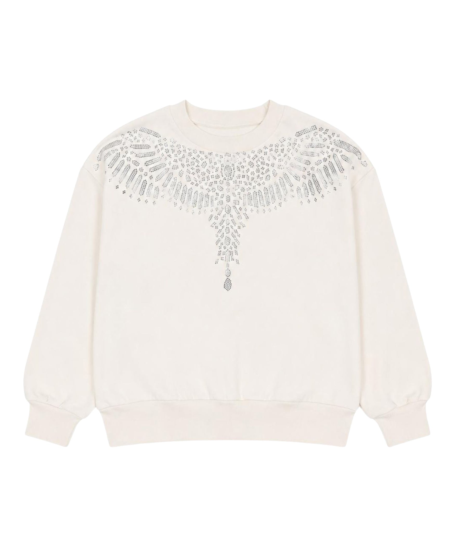 Marcelo Burlon County of Milan Kids Felpa Cocco con Applicazioni Strass Ali per Bambine