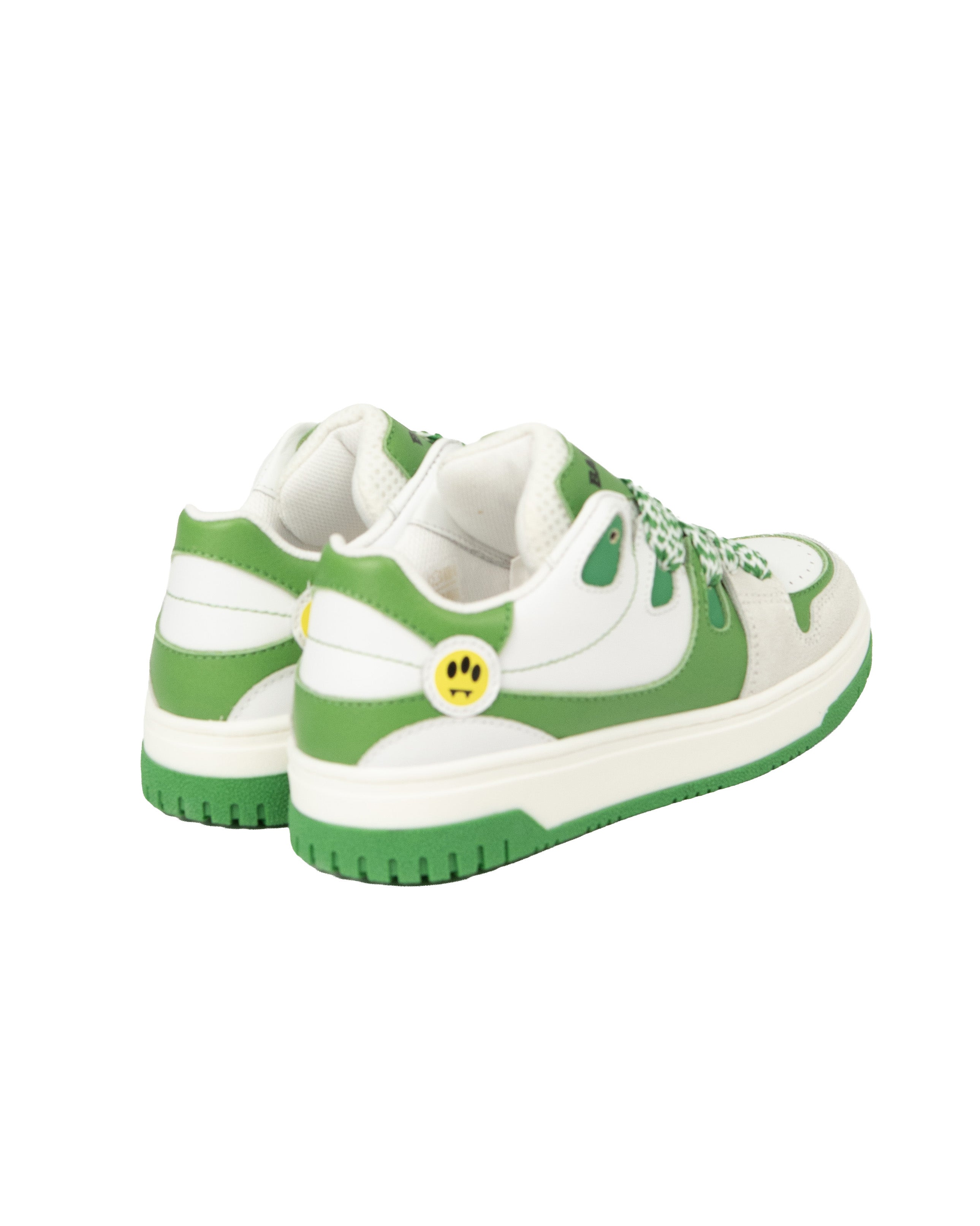 Barrow Kids Sneakers Verde e Bianco con Logo per Bambini