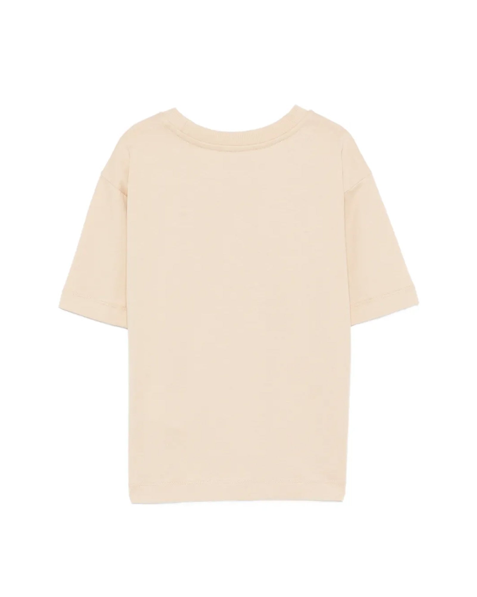 Moschino Kids T-shirt Beige con Logo Teddy Bear per Bambini