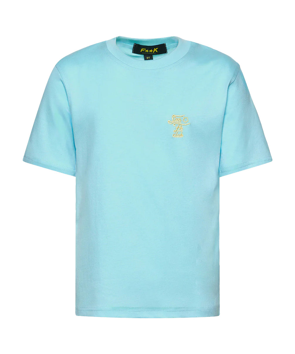 Effek Kids T-Shirt Celeste con Logo per Bambini