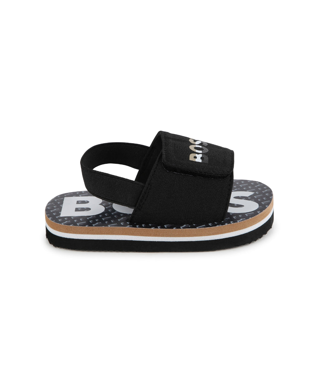 Boss Kids Sandali Neri per Neonati