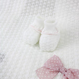 Marlù Scarpine Bianco/Rosa per Neonate