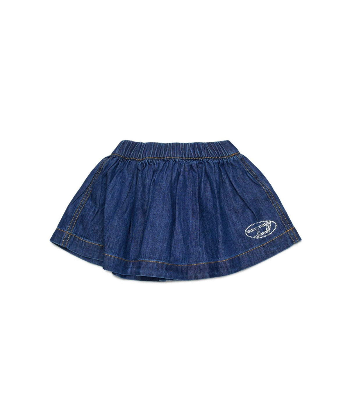 Diesel Kids Gonna in Denim Blu con Logo per Neonate