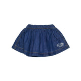 Diesel Kids Gonna in Denim Blu con Logo per Neonate