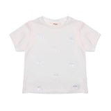 Vicolo Kids T-shirt Panna con Applicazioni per Bambine