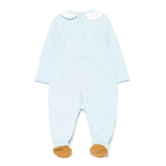 Moschino Kids Tutina Celeste con Cappello per Neonati