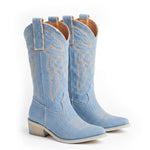 Jammers Stivale Nabuk in Denim per Bambine