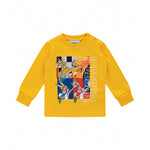 Iceberg Kids T-shirt Maniche Lunghe Gialla con Stampa per Neonati