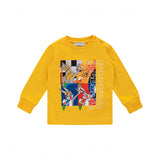 Iceberg Kids T-shirt Maniche Lunghe Gialla con Stampa per Neonati