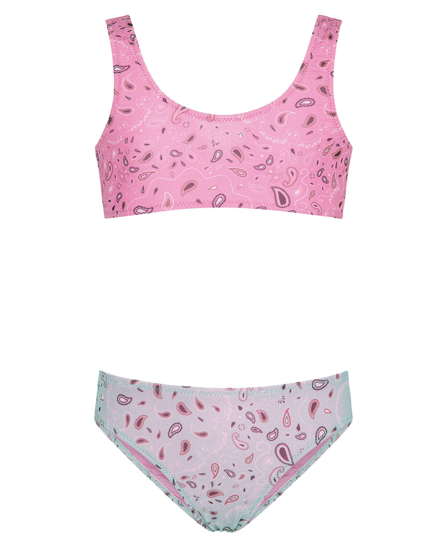 F**K Kids Costume Fantasia Bandana Rosa per Bambine