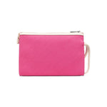 Msgm Kids Borsa Clutch Fuxia con Stampa Logo